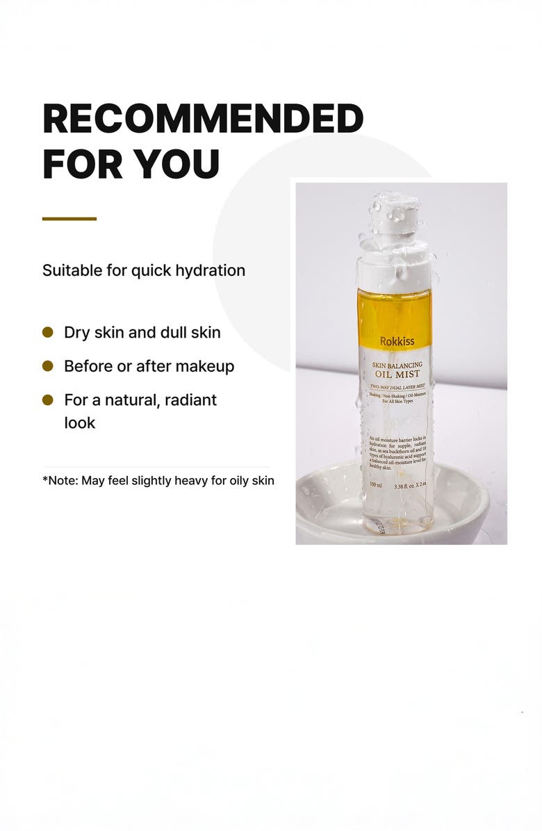 ROKKISS Skin Balancing Oil Mist Duo, Alternate, color, 