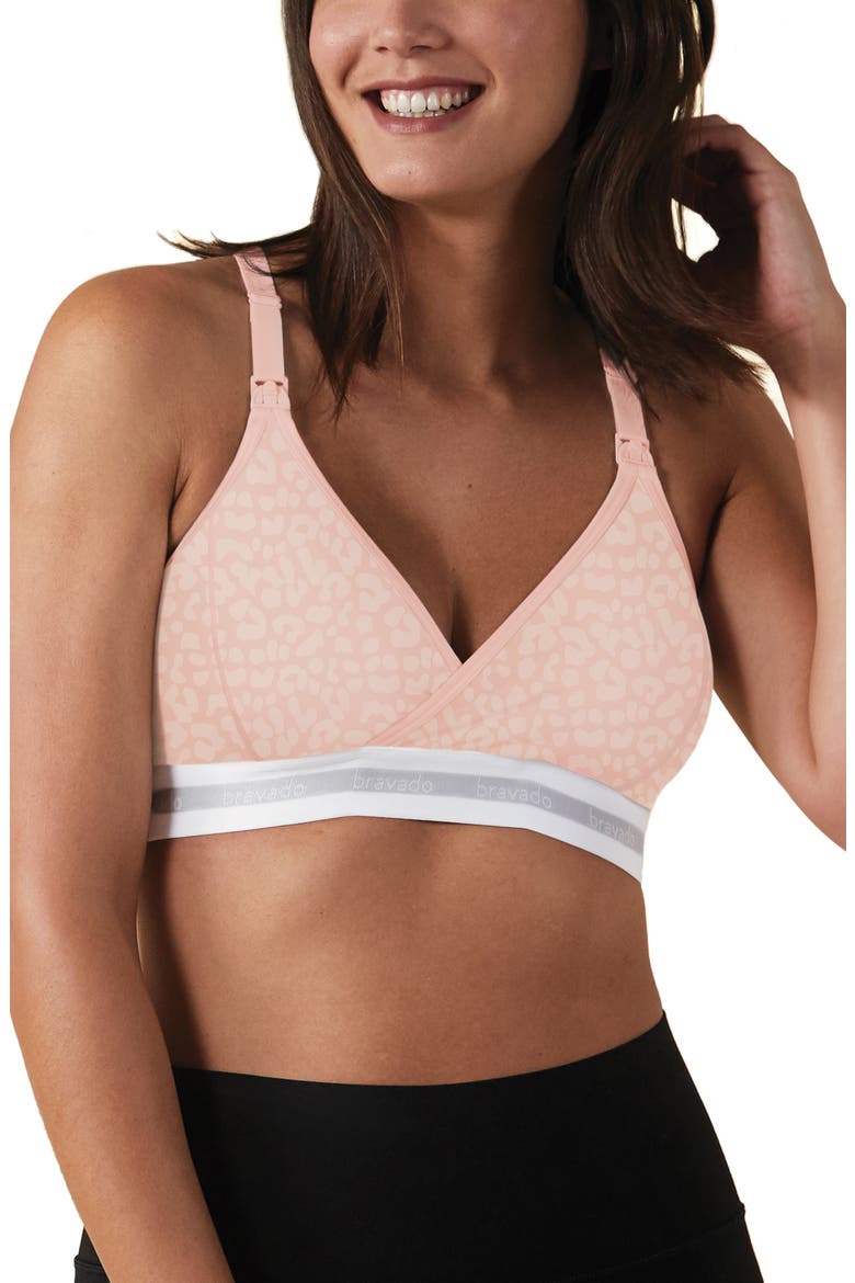 Original Nursing Bra, Alternate, color, PINK LEOPARD