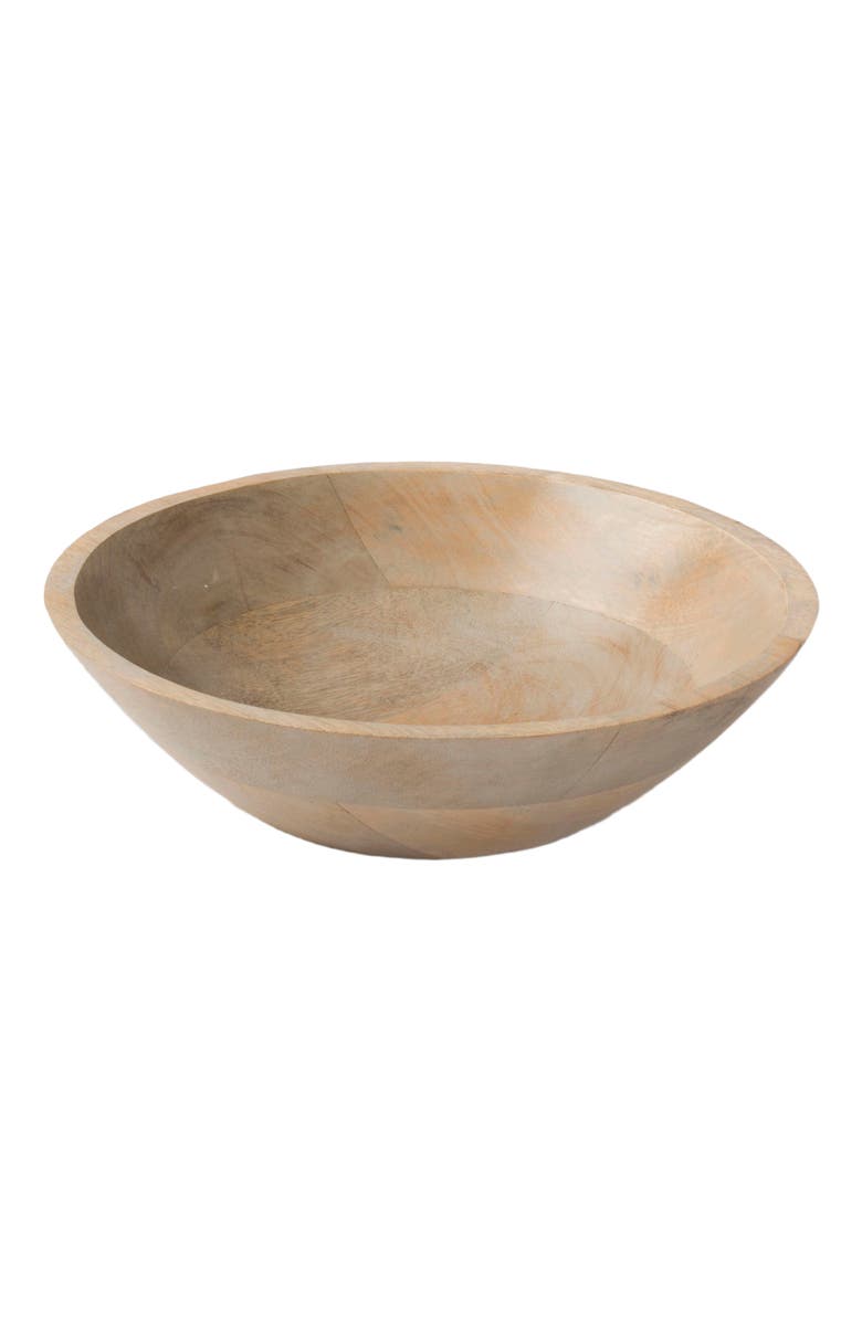 Mela Artisans Woodform Stackable Bowls - Rustic Grey, Main, color, Grey