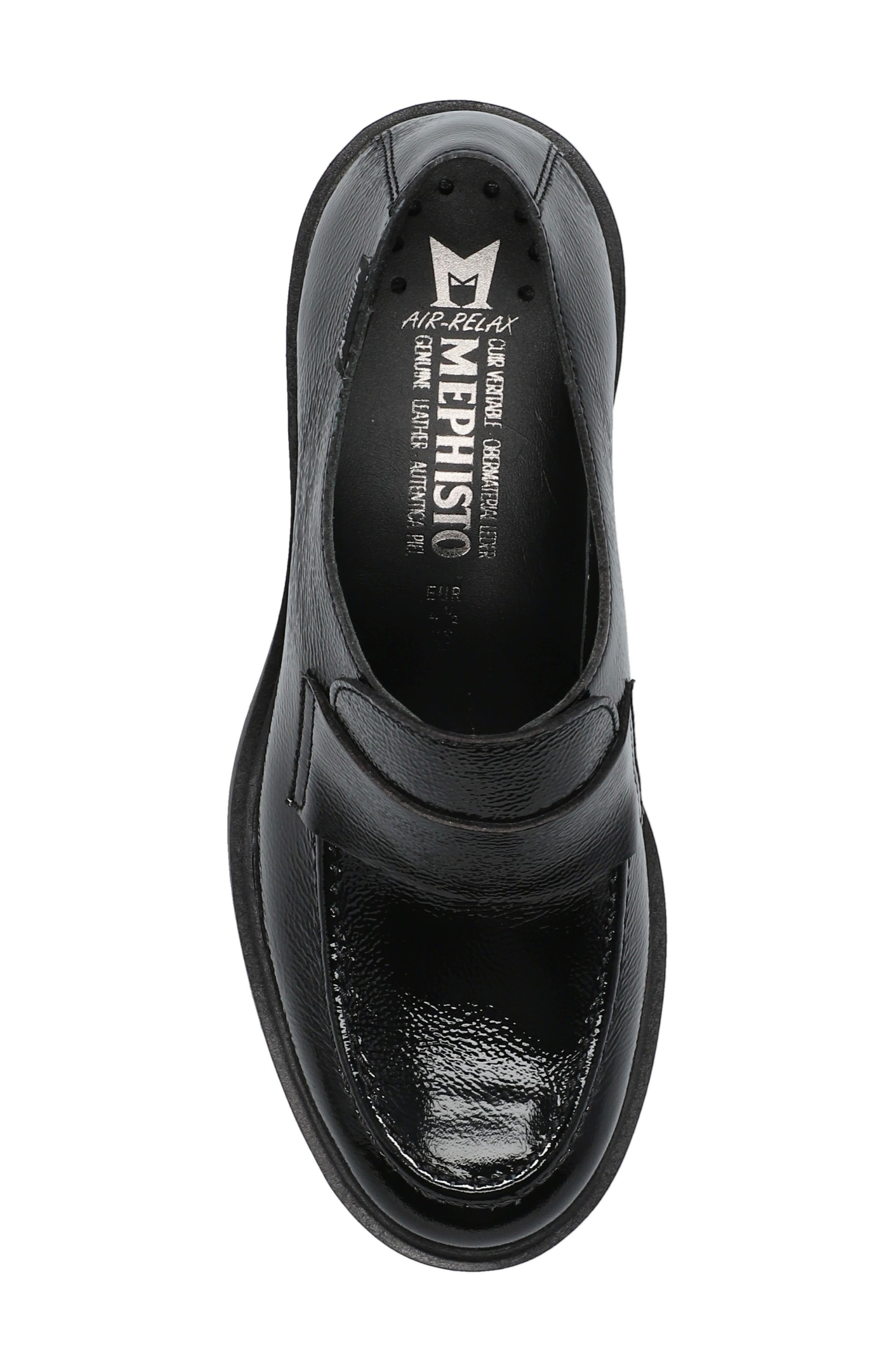 Mephisto Pamelia Patent Leather Loafer Pump, Alternate, color, Black Patent