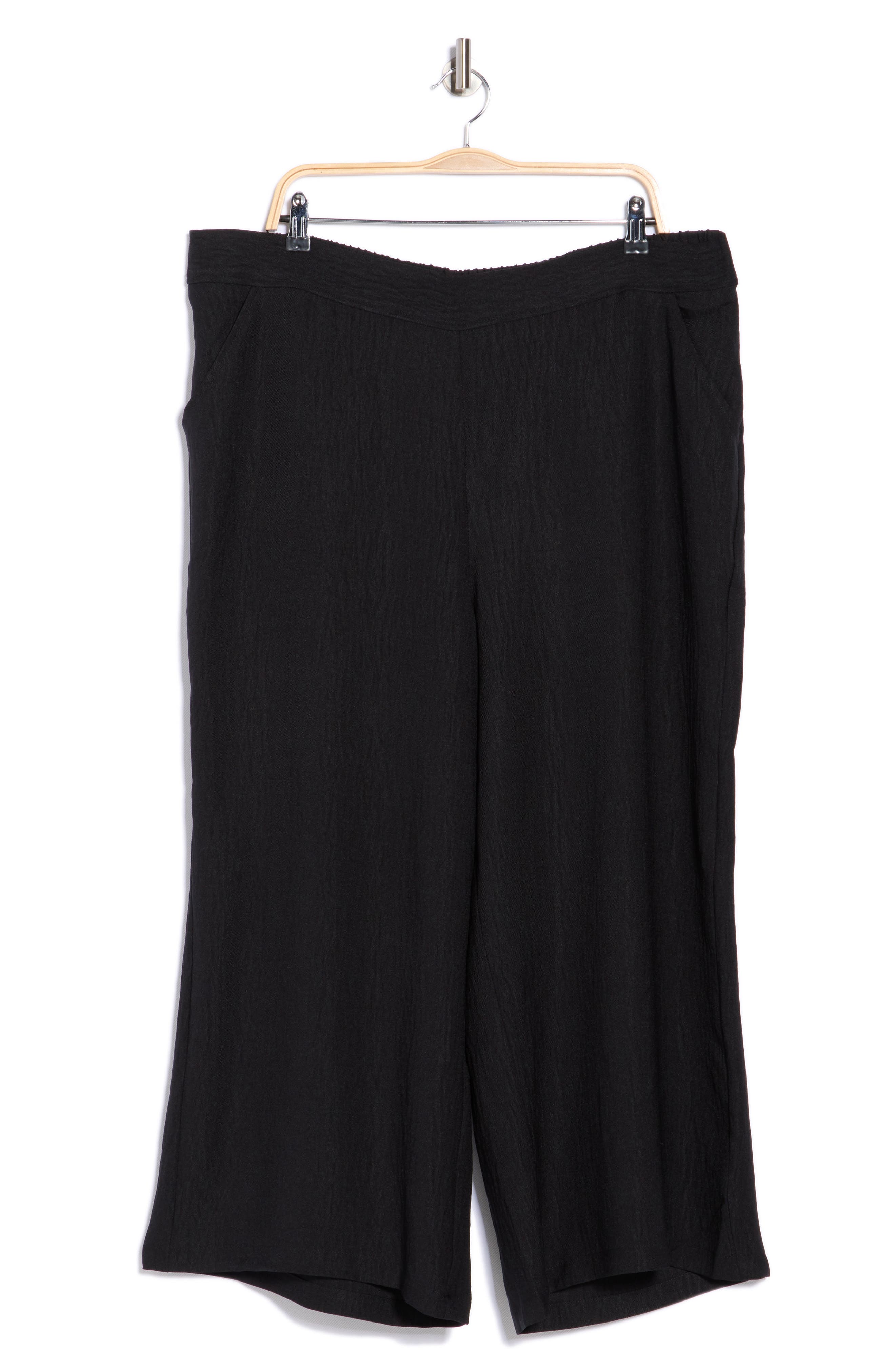 MAX STUDIO Textured Wide Leg Crop Pants | Nordstromrack