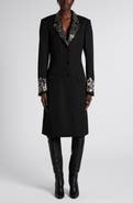 McQueen Beaded Wool Coat