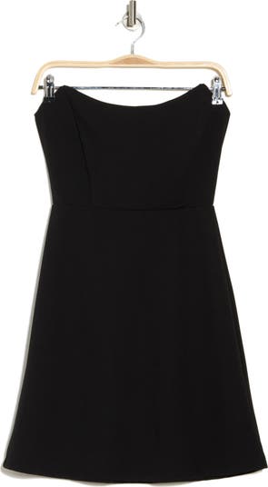 Strapless Crepe Minidress