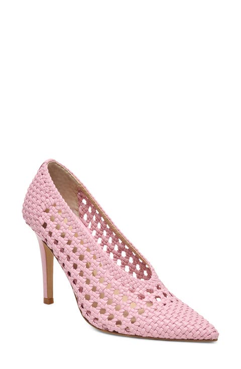 Emani Woven Pointed Toe Pump