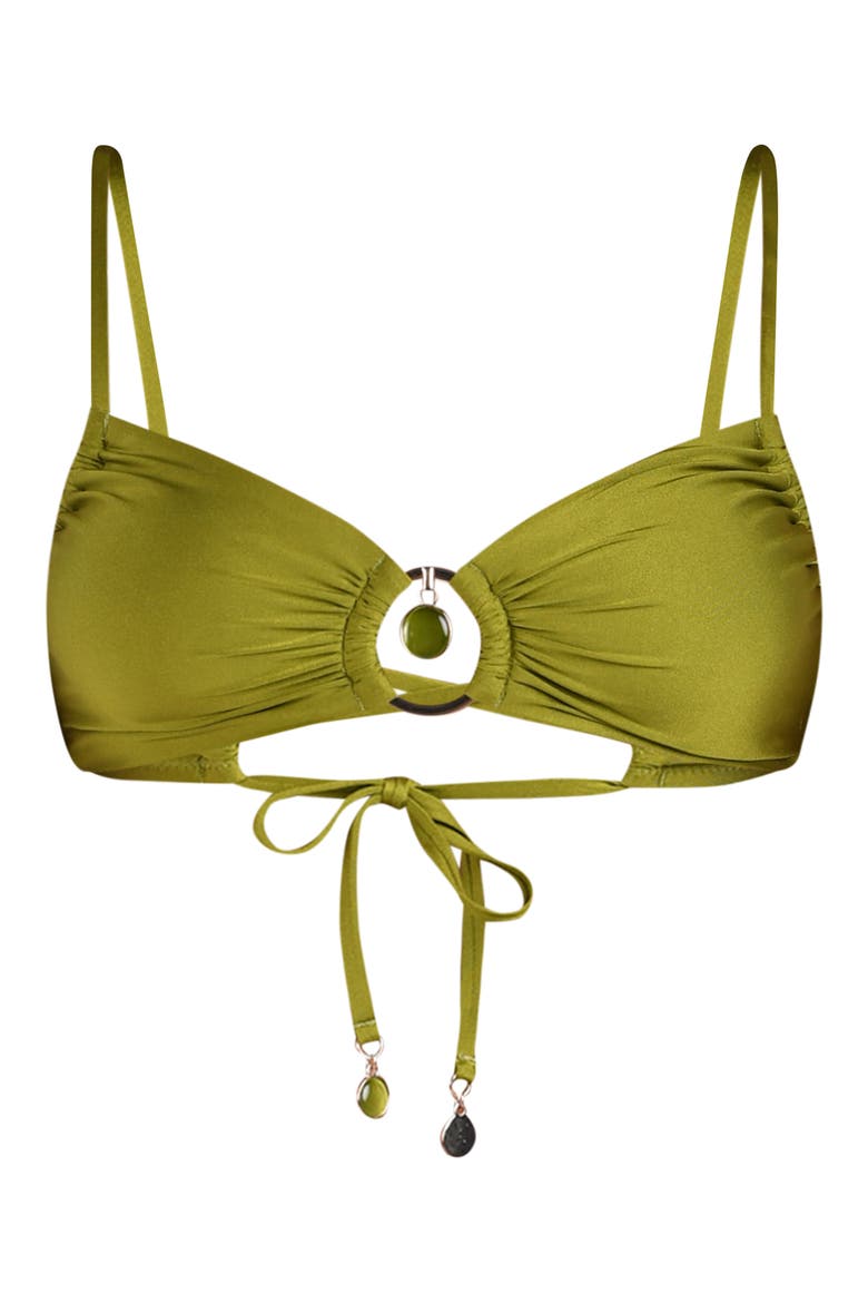 Ring Swim Top, Alternate, color, OLIVE