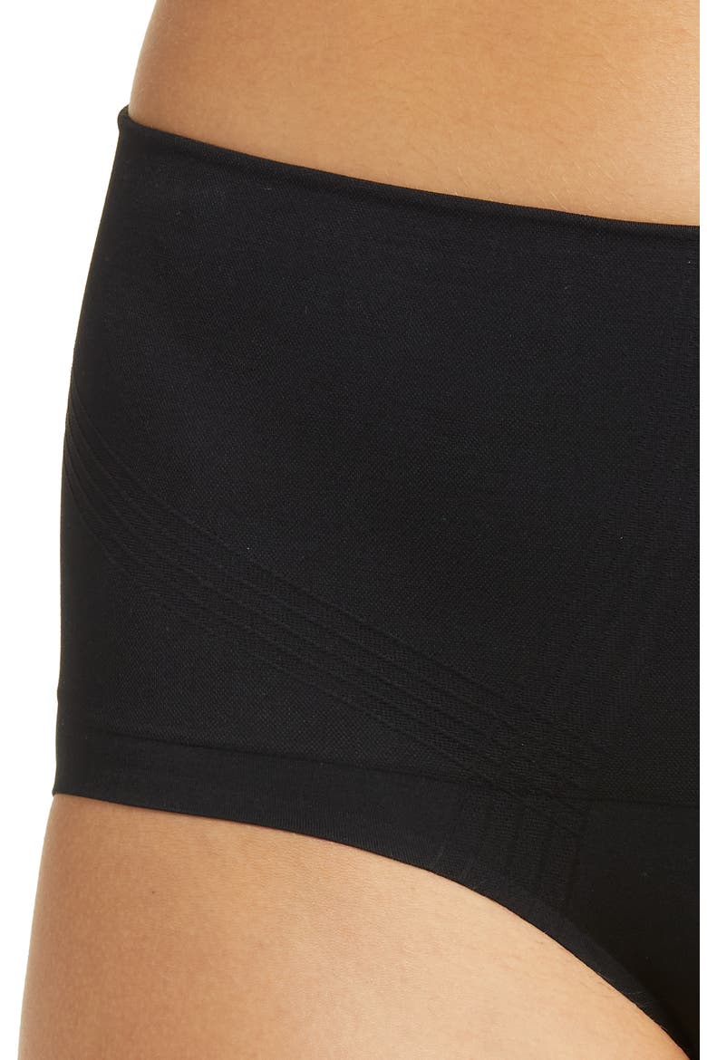 Smooth Comfort High Waist Briefs, Alternate, color, BLACK-11
