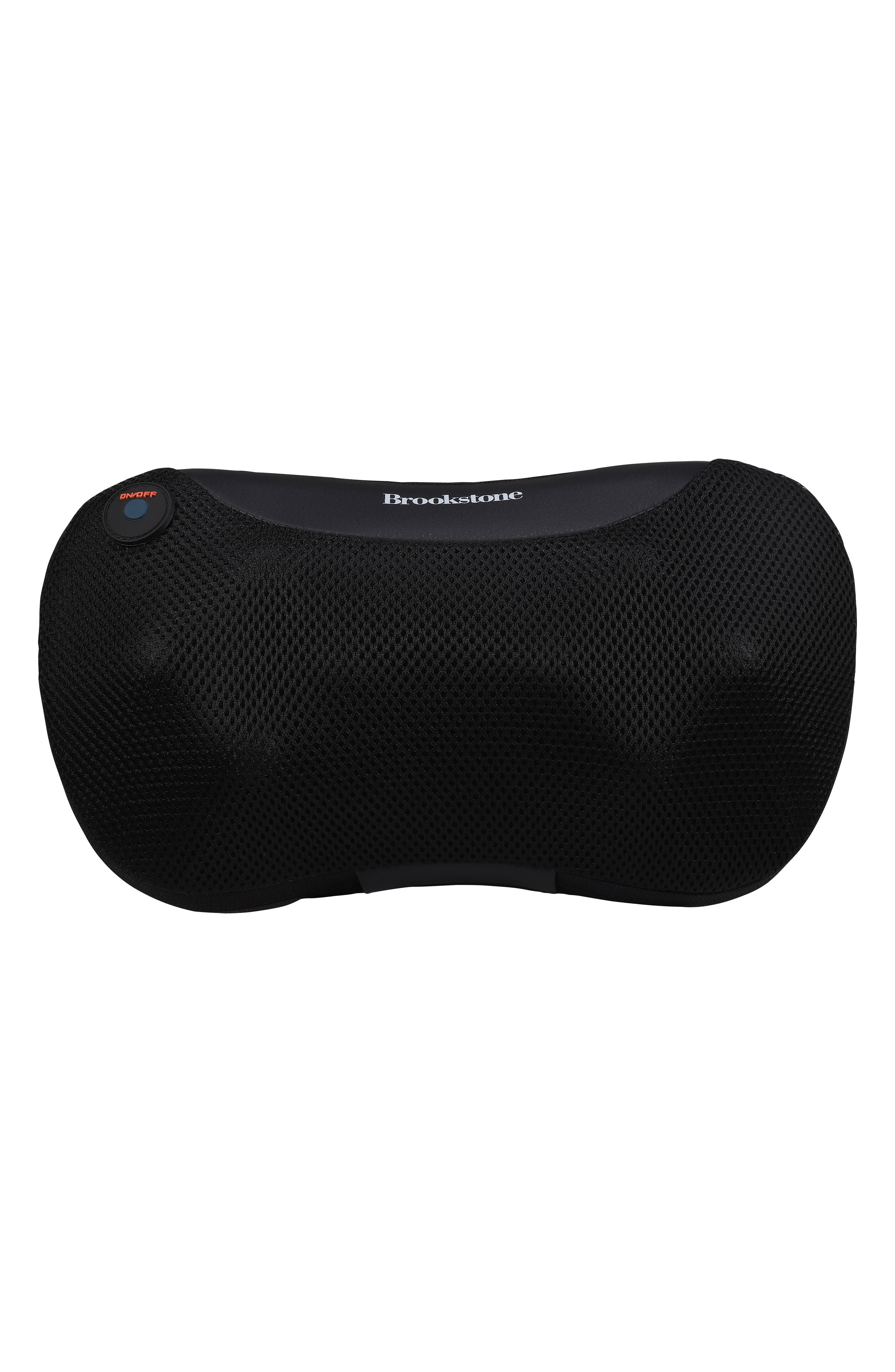 BROOKSTONE Heated Shiatsu Neck & Lumbar Massager