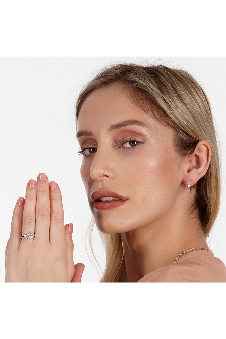 Skinny Drip Hoops, Alternate, color, Sterling Silver