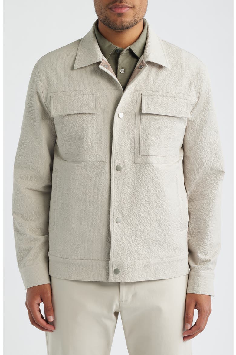 Croft Textured Shirt Jacket, Alternate, color, MOONSTONE