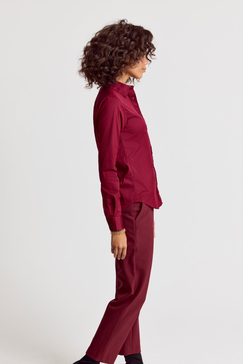 The Icon Shirt, Alternate, color, Burgundy