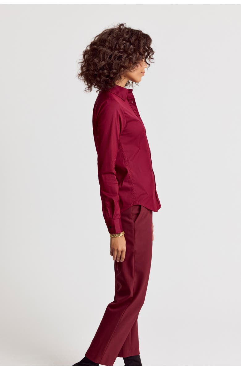 The Shirt by Rochelle Behrens The Icon Shirt, Alternate, color, Burgundy