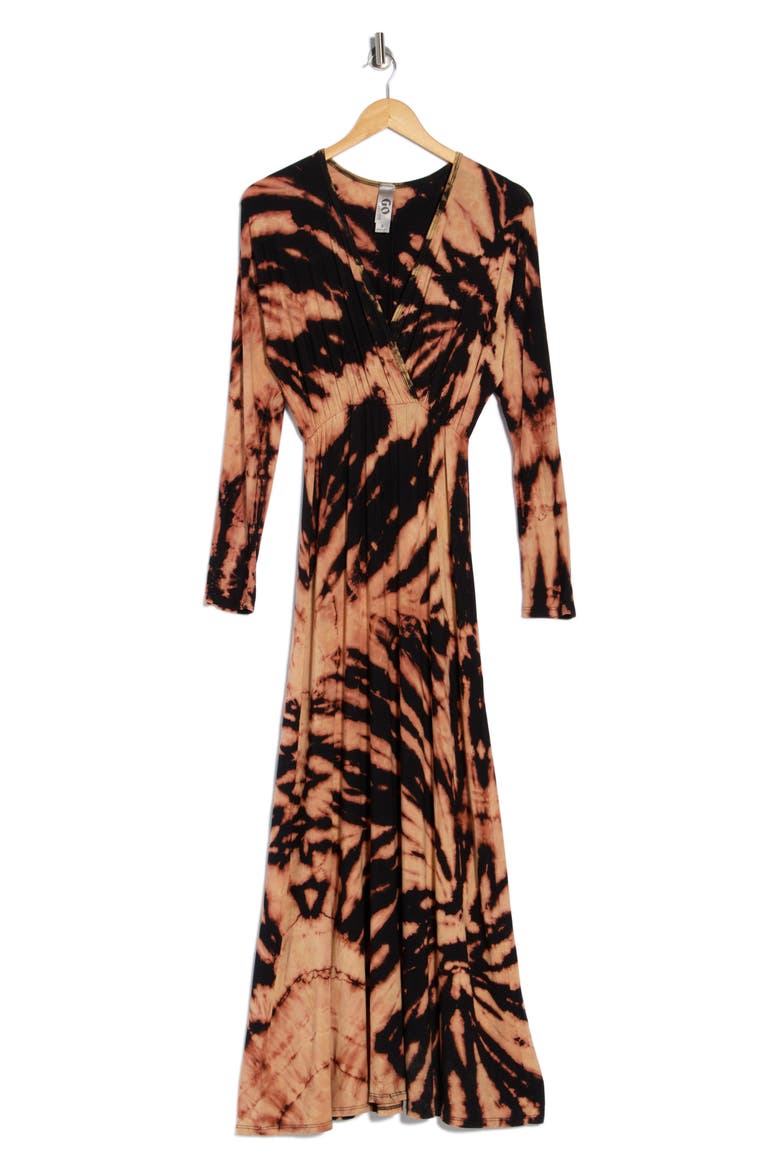 Long Sleeve Maxi Dress, Alternate, color, HAZELNUT