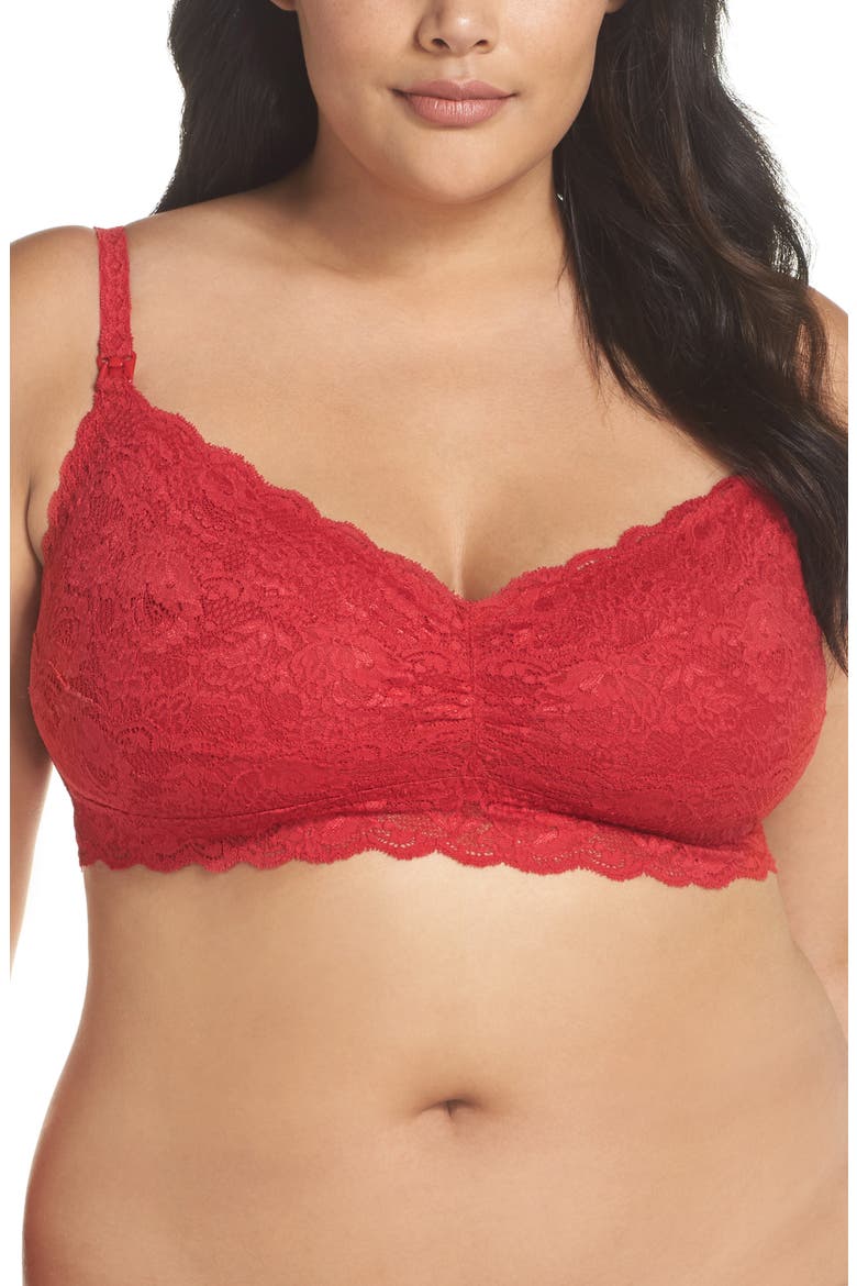 Never Say Never Soft Cup Nursing Bralette, Main, color, MYSTIC RED