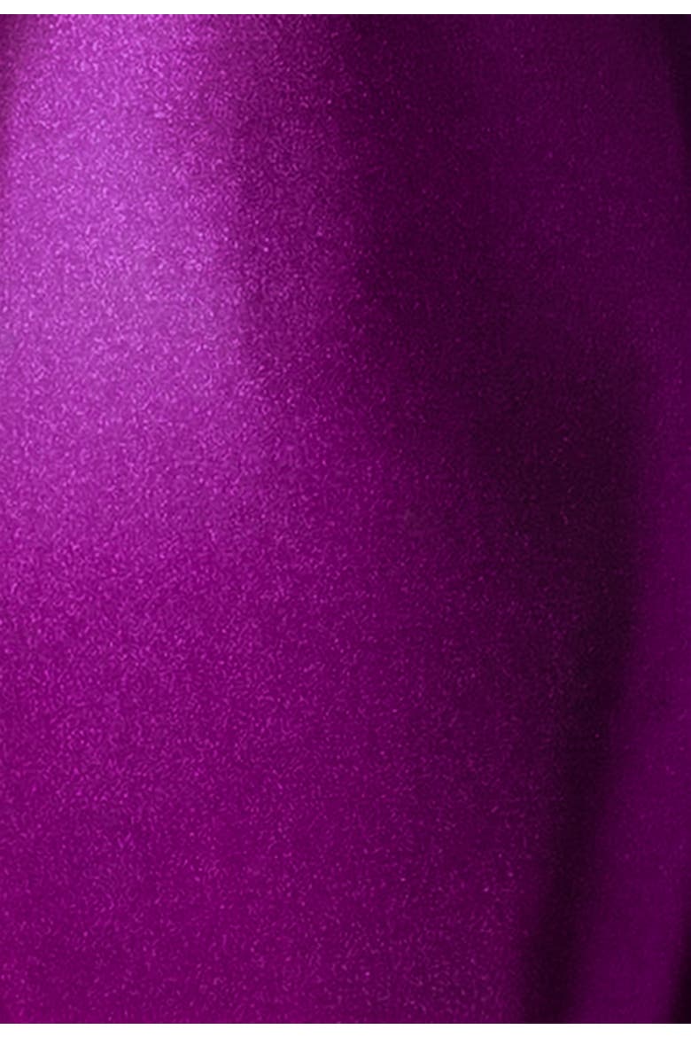 One-Shoulder Ruched Mermaid Gown, Alternate, color, Plum