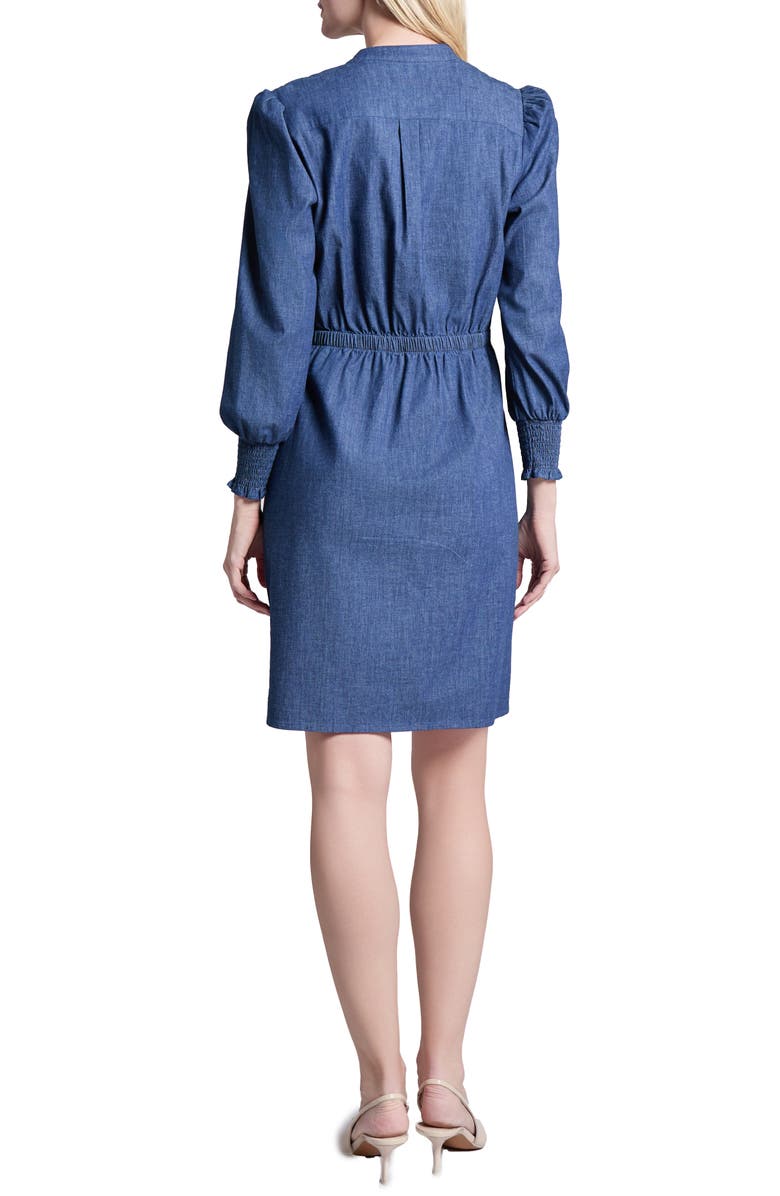 Jones New York Smock Shoulder Stretch Cotton Dress, Alternate, color, 