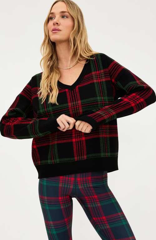 Beach Riot Joey Plaid Oversize Sweater In Multi