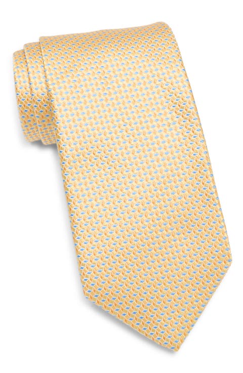Geo Jacquard Silk Tie