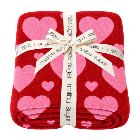 Malibu Sugars' Heart Reversible Blanket - Kid