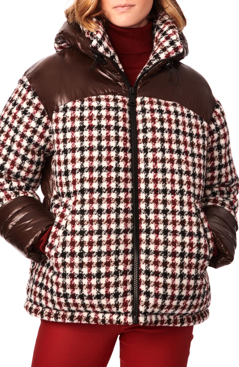 Bernardo Mixed Media Heavy Puffer Coat, Main, color, 