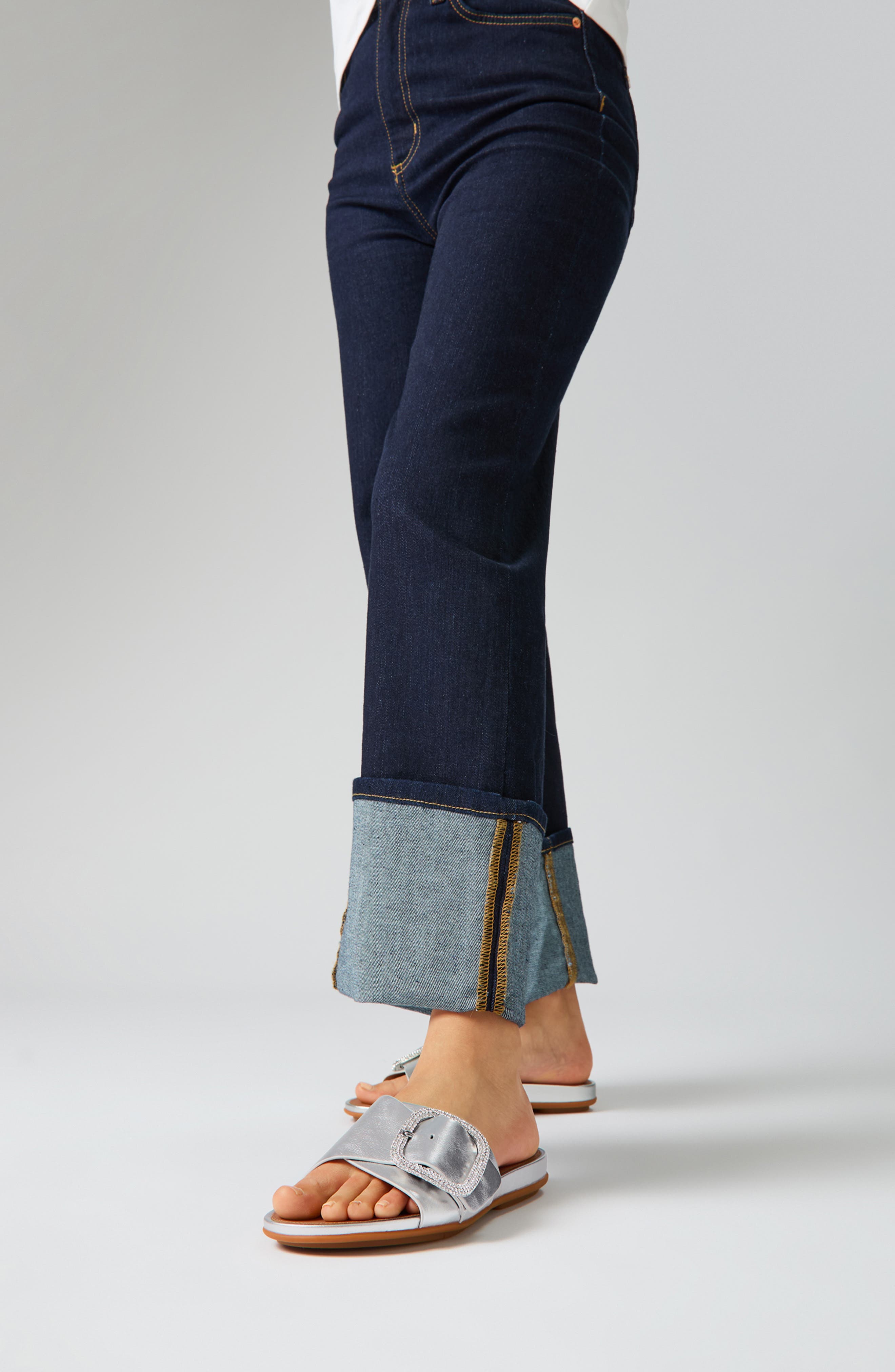 FitFlop Gracie Slide Sandal, Alternate, color, Silver