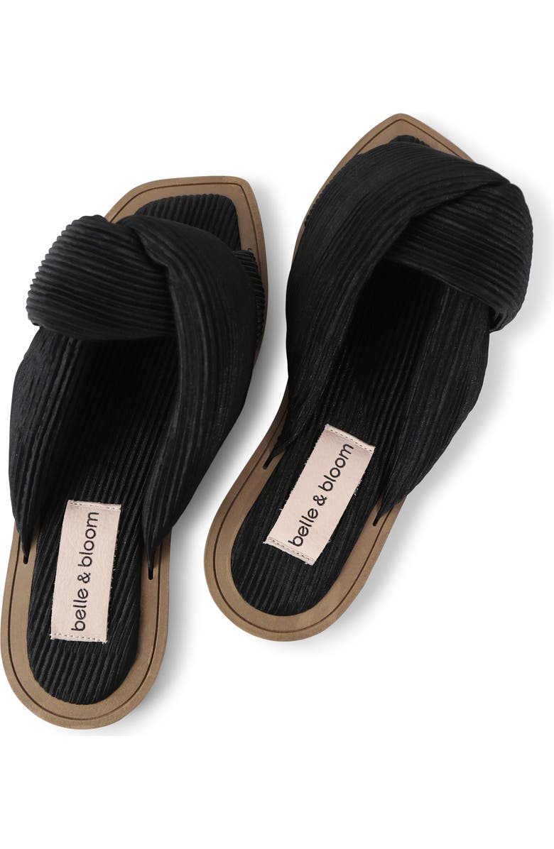 Belle & Bloom Oblivion Slides, Alternate, color, Black