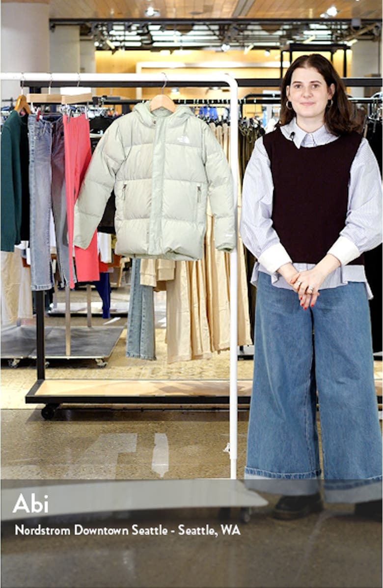 Kids' North Hooded Water Repellent 600 Fill Power Down Recycled Polyester Jacket, sales video thumbnail