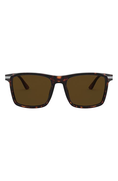 54mm Polarized Rectangular Sunglasses