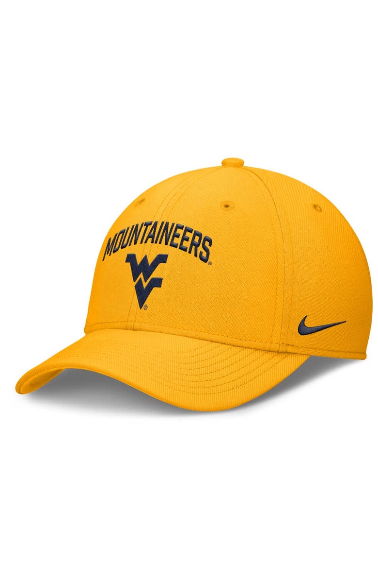 Nike Men's Nike Gold West Virginia Mountaineers 2025 On-Field Rise Performance Flex Hat, Alternate, color, Gold