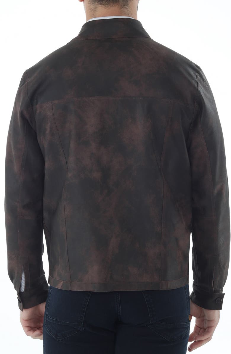 Missani Le Collezioni Smooth Reversible Leather Jacket, Alternate, color, Brown