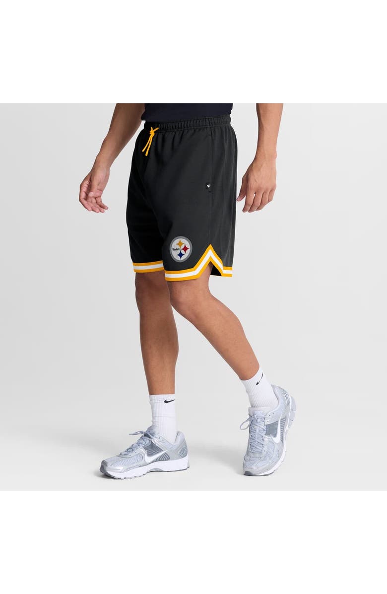 FANATICS Men's Fanatics Black Pittsburgh Steelers Fearless Drive Shorts, Alternate, color, Black