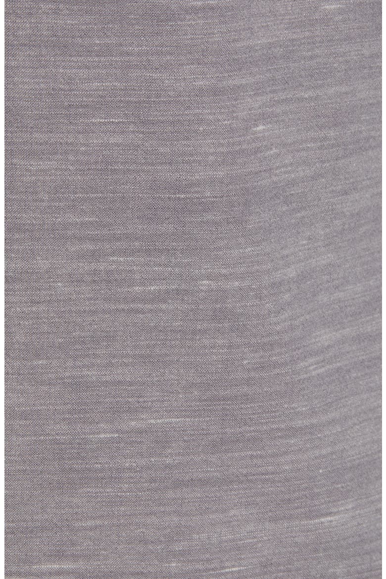Slim Fit Mélange Flannel Button-Down Shirt, Alternate, color, GREY