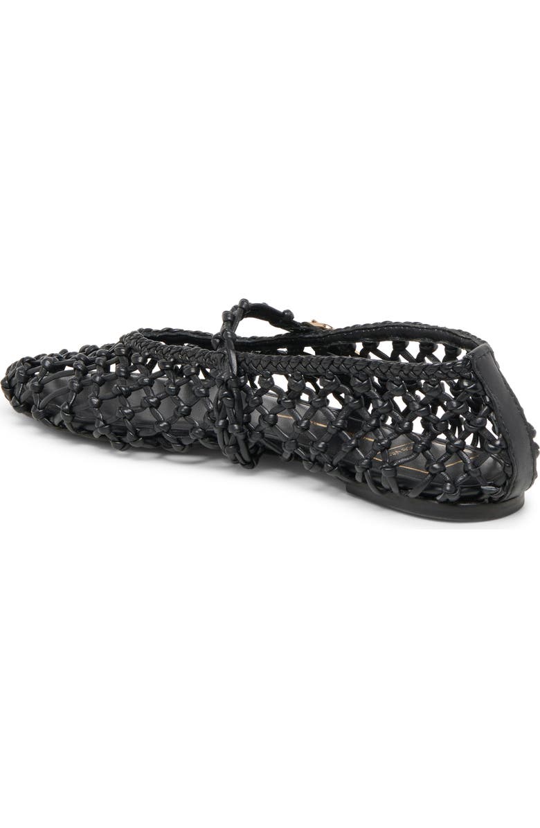 Dolce Vita Clair Woven Mary Jane Flat, Alternate, color, Black Woven Leather