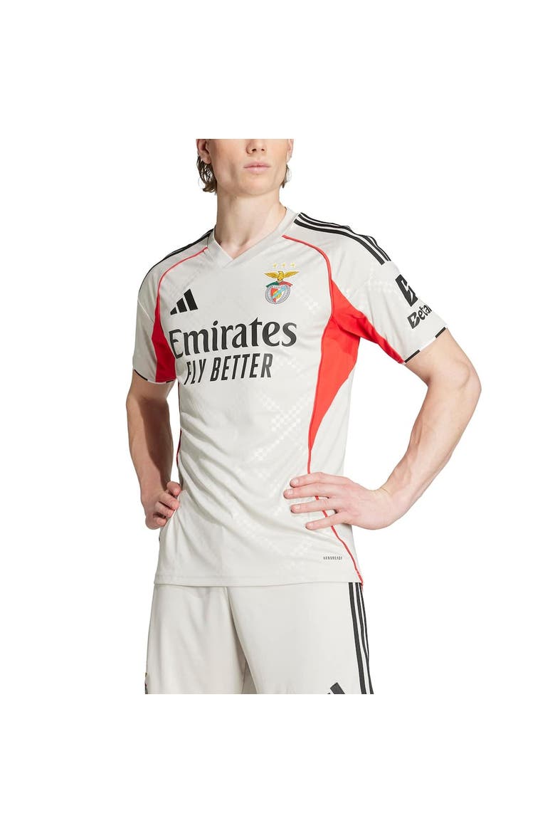 Men's adidas Gray Benfica 2025/26 Away Replica Jersey, Alternate, color, Gray