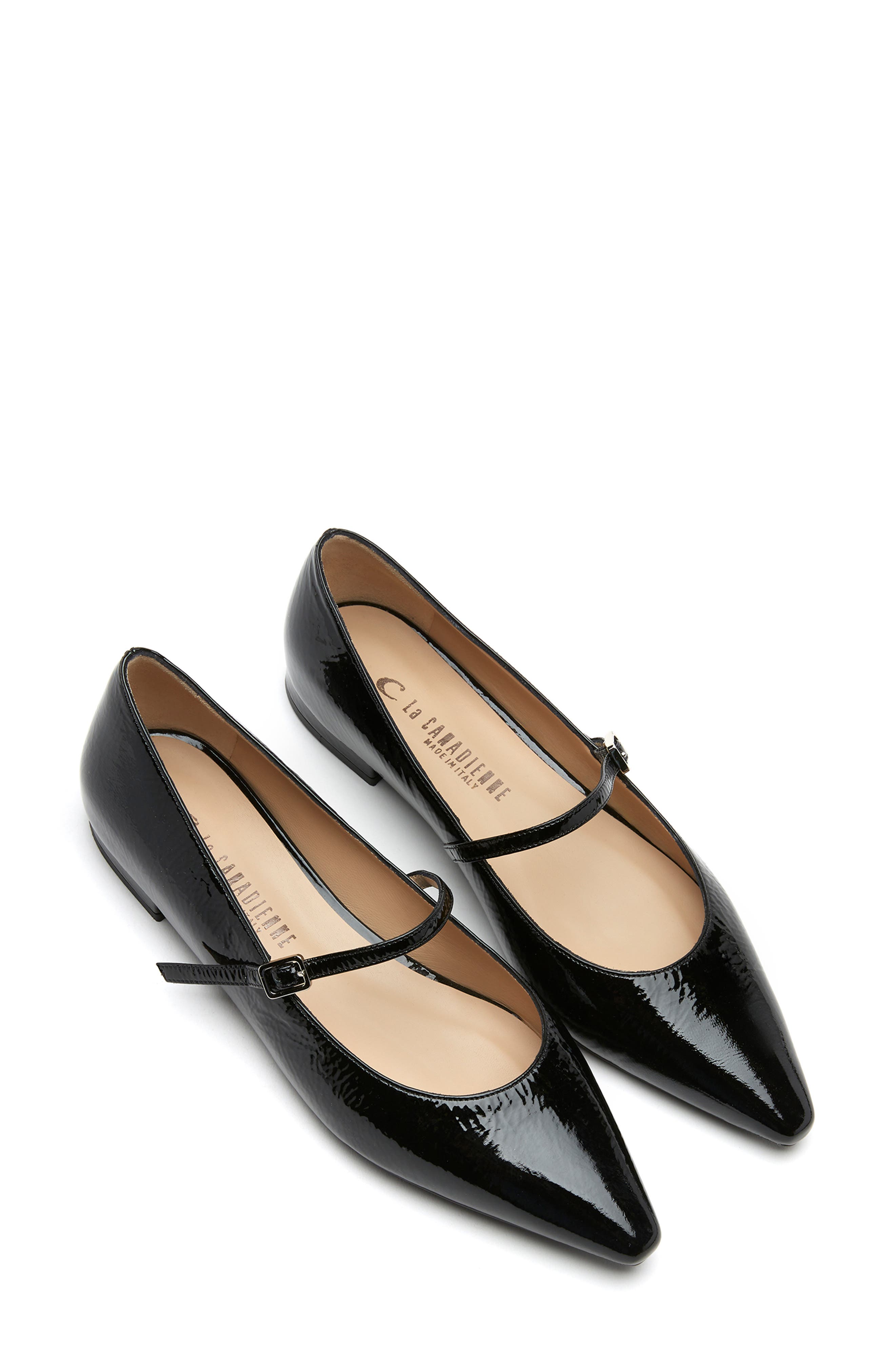 La Canadienne Fritz Pointed Toe Mary Jane Flat, Alternate, color, 