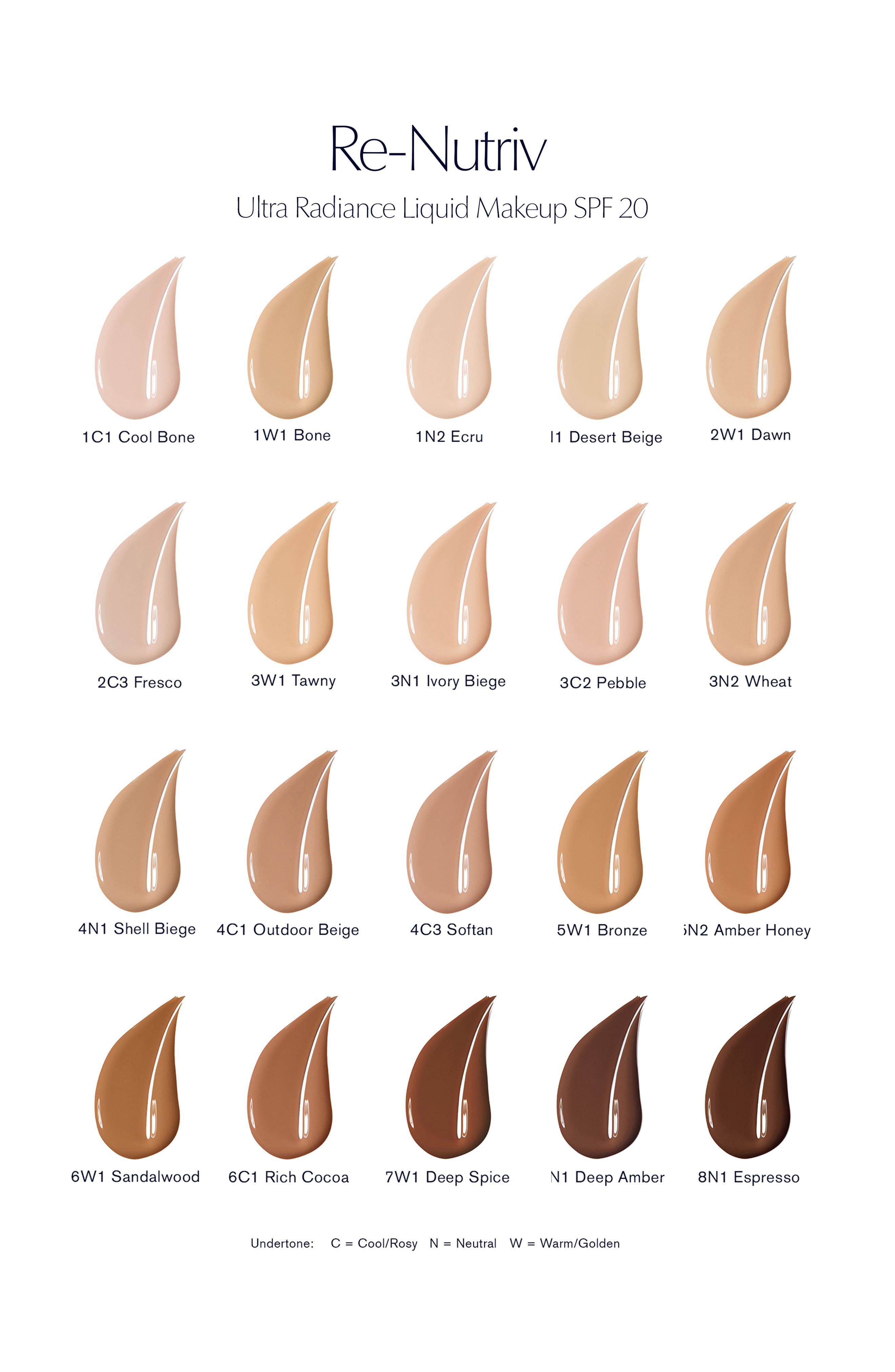 Re-Nutriv Ultra Radiance Liquid Makeup Foundation SPF 20 (Women