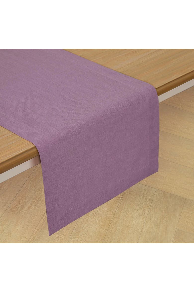 Linen Table Runner - Fete, Main, color, Mulberry