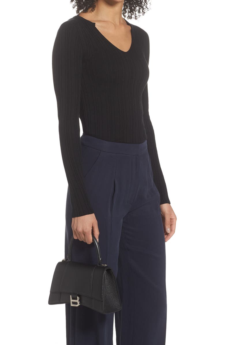 Balenciaga Small Hourglass Leather Top Handle Bag, Alternate, color,