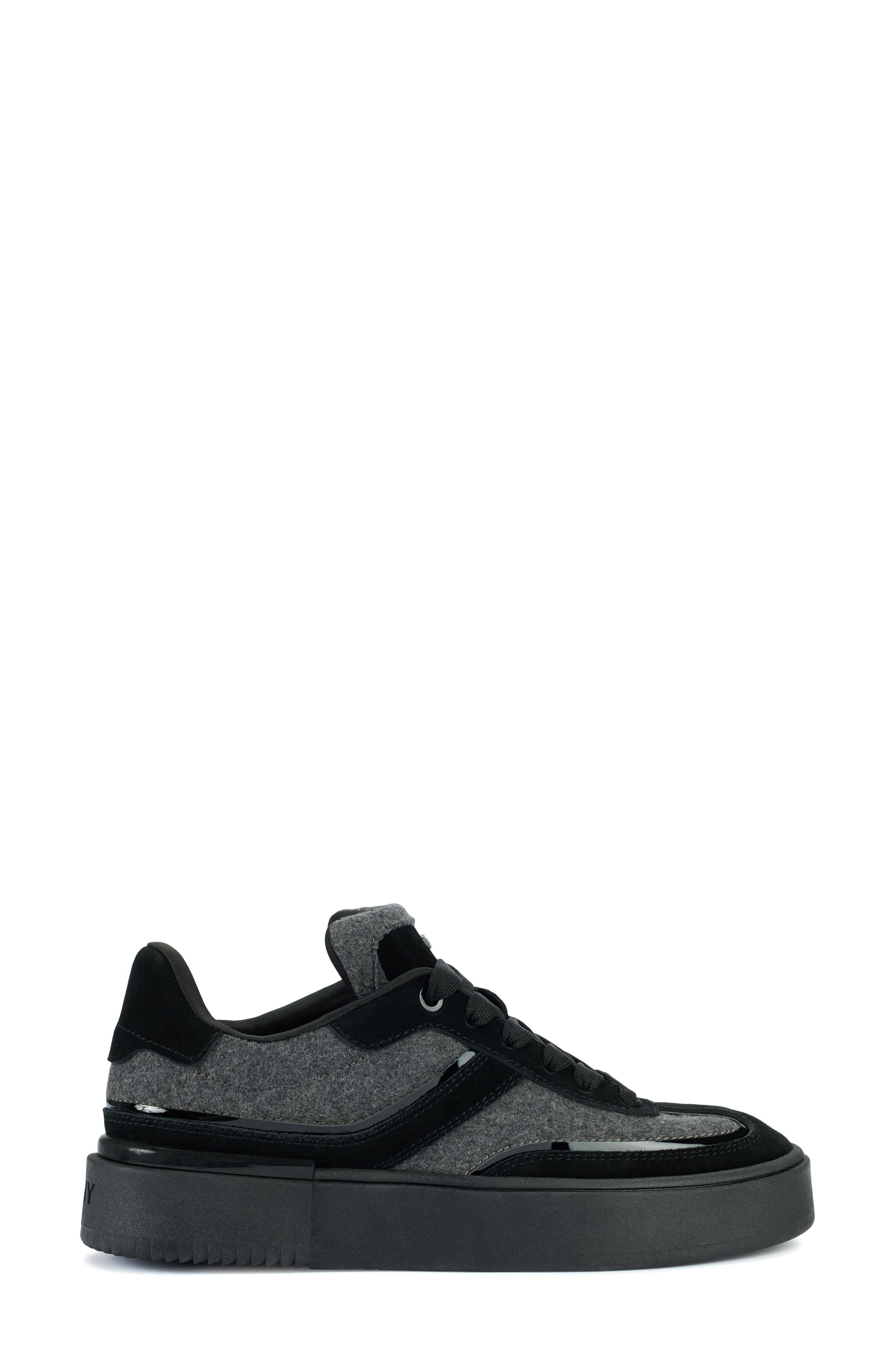 DKNY Bethan Platform Sneaker, Alternate, color, Black/ Grey