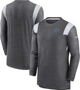 Nike Men's Nike Charcoal Indianapolis Colts Sideline Tonal Logo Performance Player Long Sleeve T-Shirt
