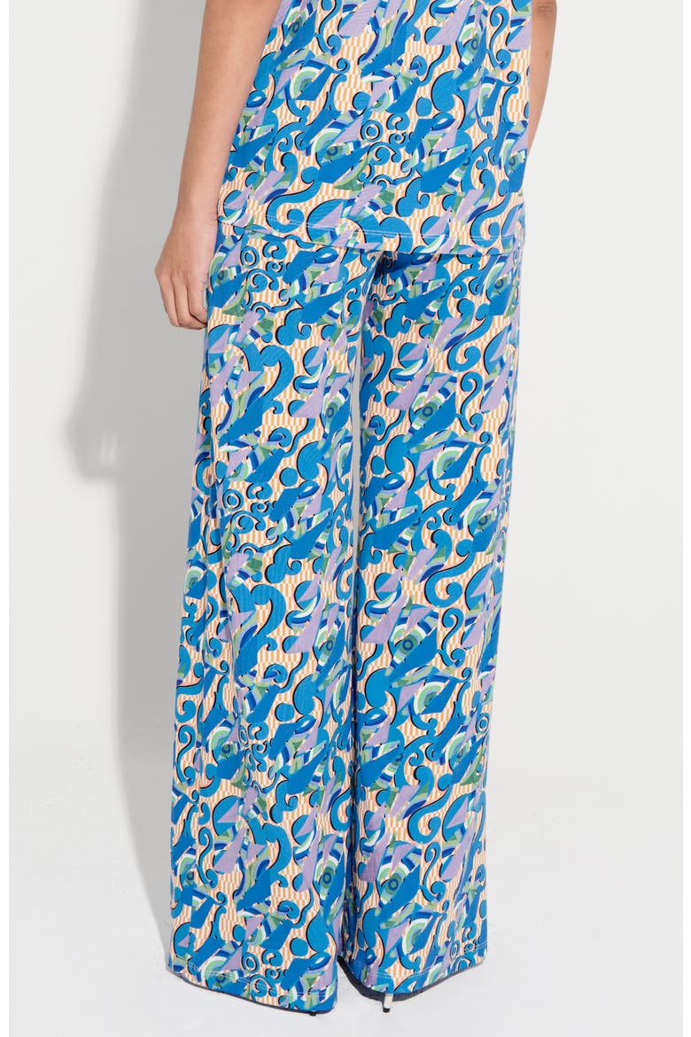 Sur High Waist Wide Leg Cotton Pants, Alternate, color, Espiritu Print