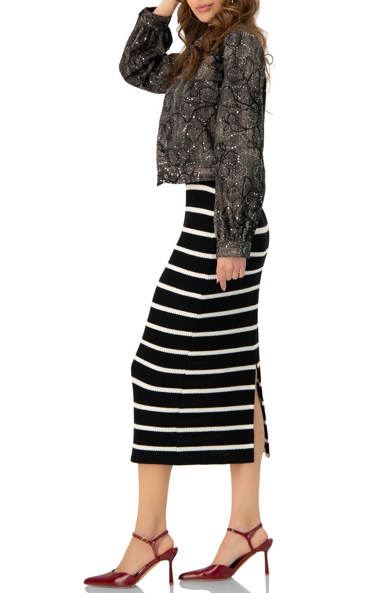 IVONNE Fantasy Denim Jacket, Alternate, color, Black