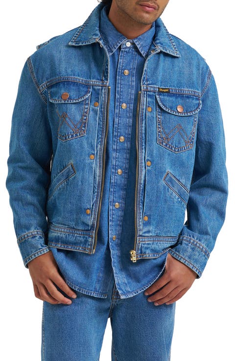 Zip Front Denim Jacket