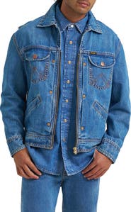 Wrangler Zip Front Denim Jacket