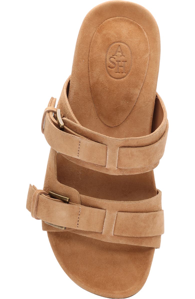 Ash Jakarta Genuine Calf Hair Slide Sandal, Alternate, color, Moka Mou