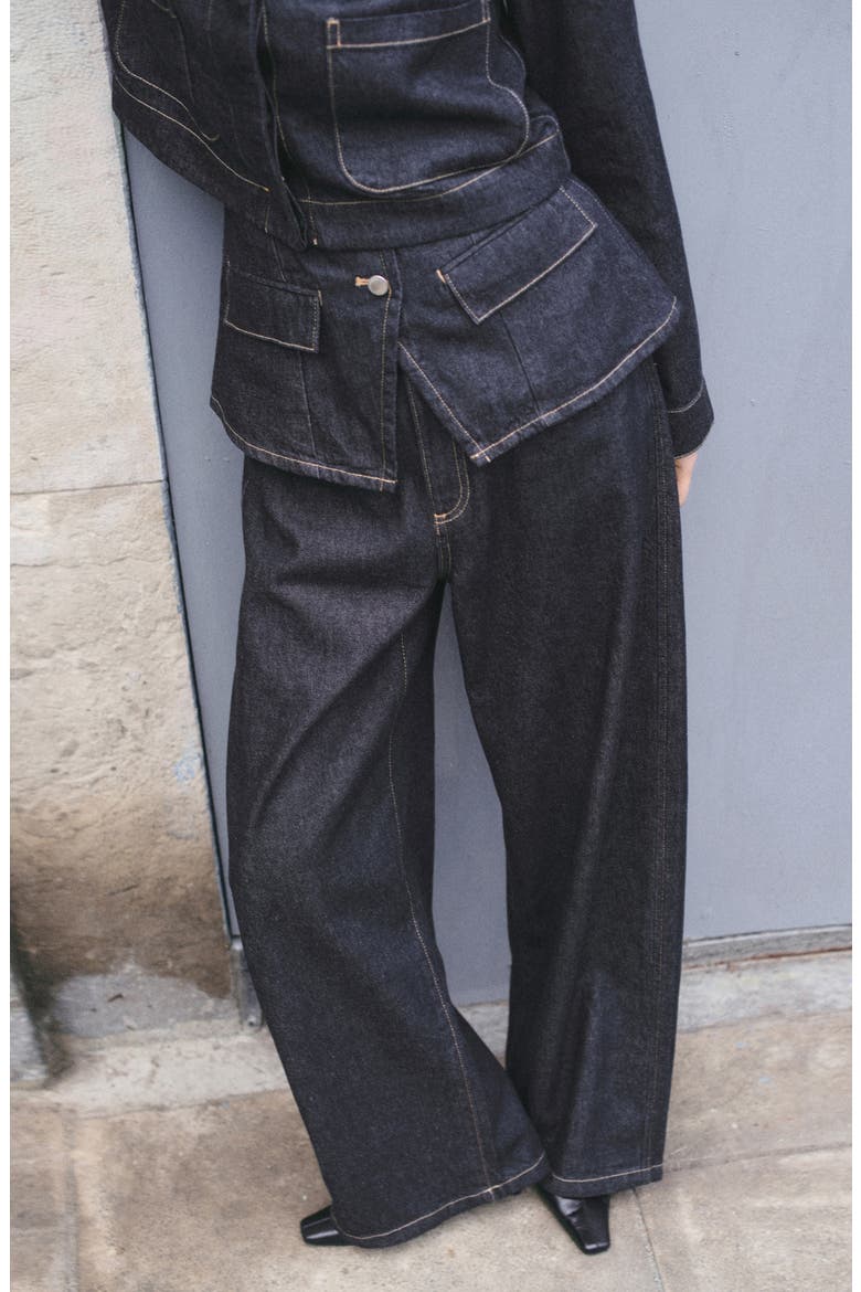 Mid Rise Balloon Jeans, Alternate, color, OPEN BLUE