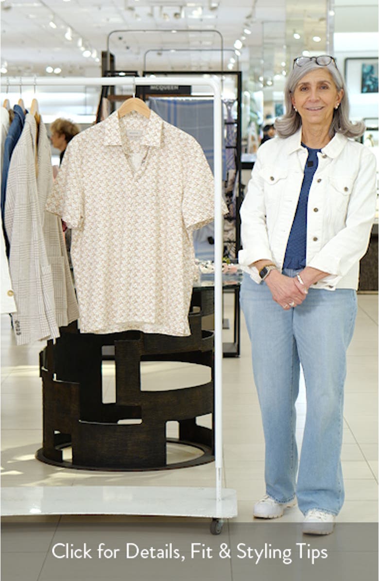 Milo OoohCotton<sup>®</sup> Floral Short Sleeve Button-Up Shirt, sales video thumbnail