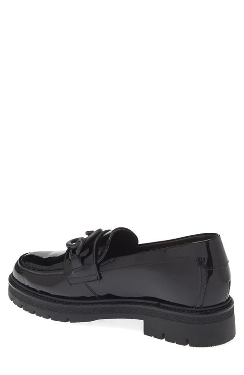 Naot Fremont Platform Loafer In Black Patent Leather