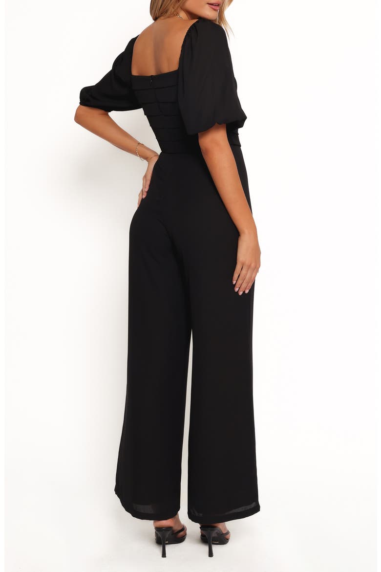Mercer Wide Leg Jumpsuit, Alternate, color, BLACK