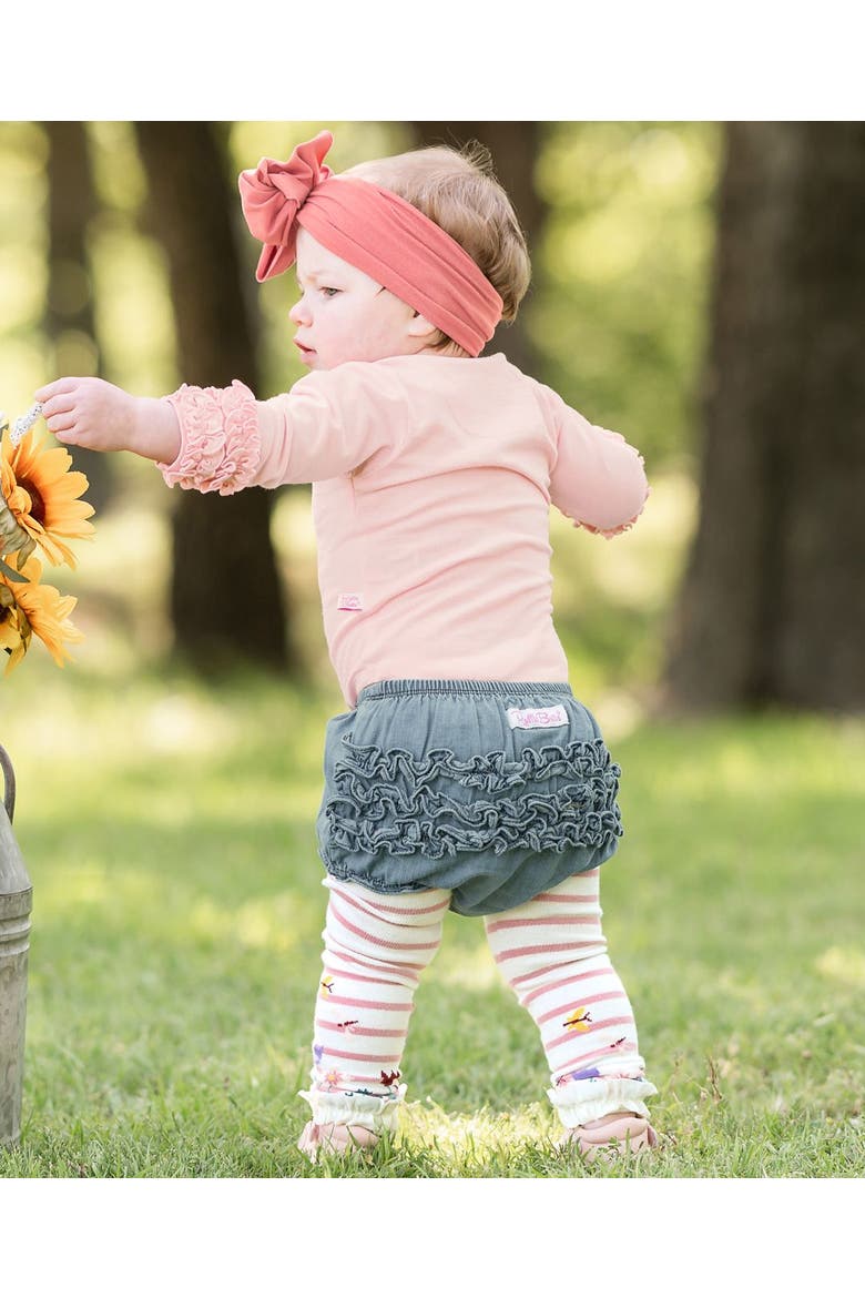 Baby/Toddler Woven RuffleButt Bloomer, Alternate, color, Light Wash