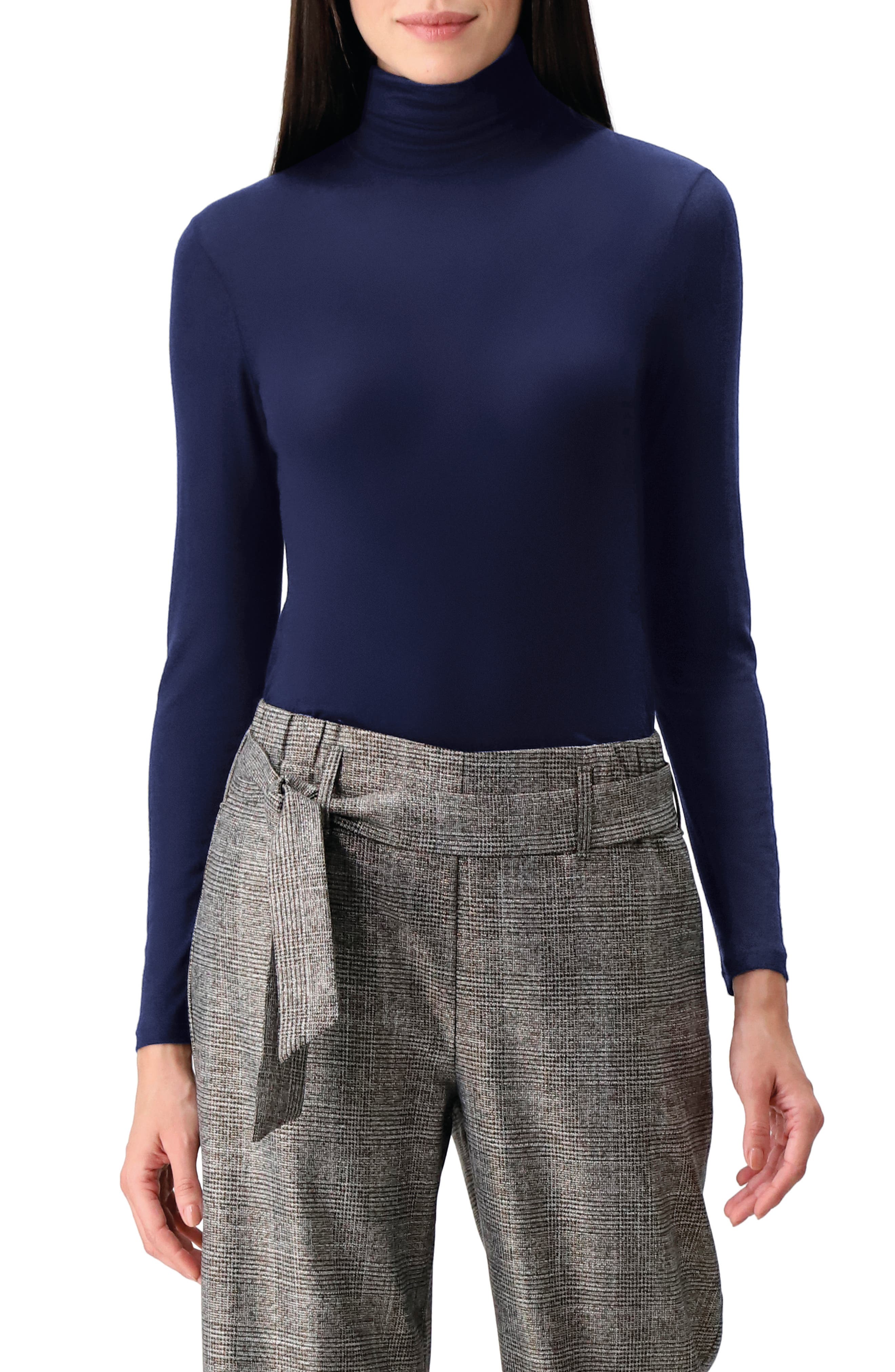 Perfect Line Modal & Cashmere Blend Turtleneck Top - image 2